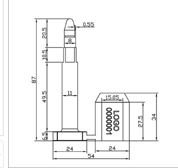 Konteyner Mührü Teknik Çizim